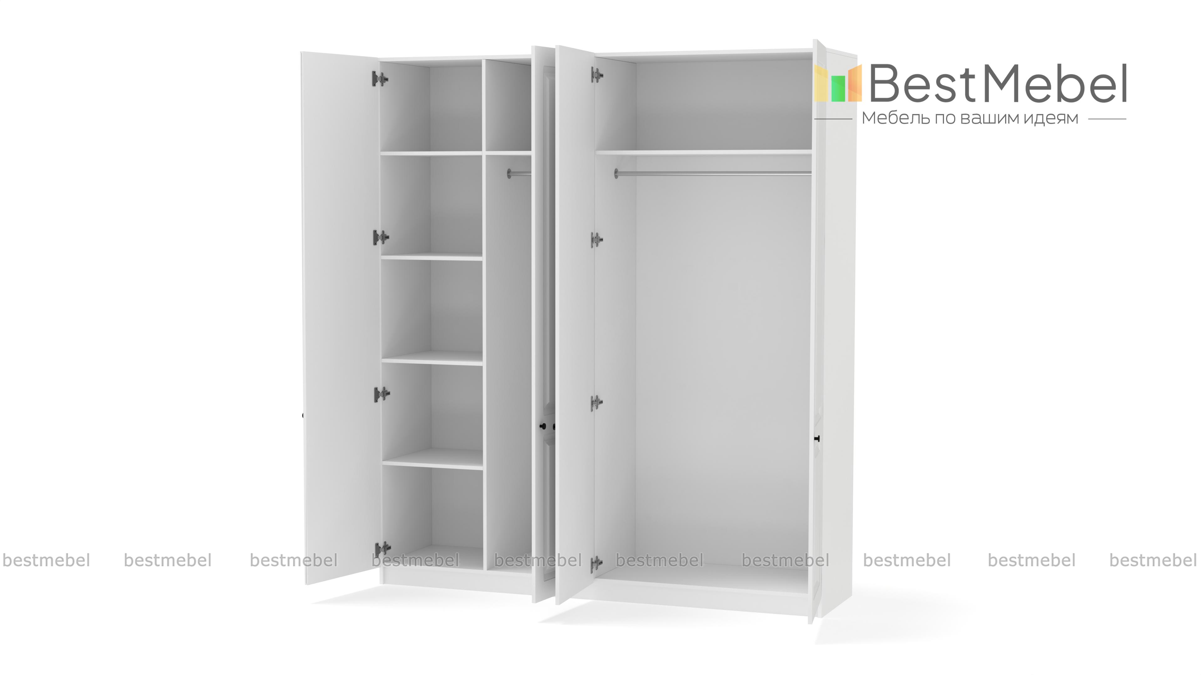 Шкаф распашной Бонн 4 BMS - Фото