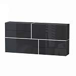 Комод черный Goya BMS - Фото 1