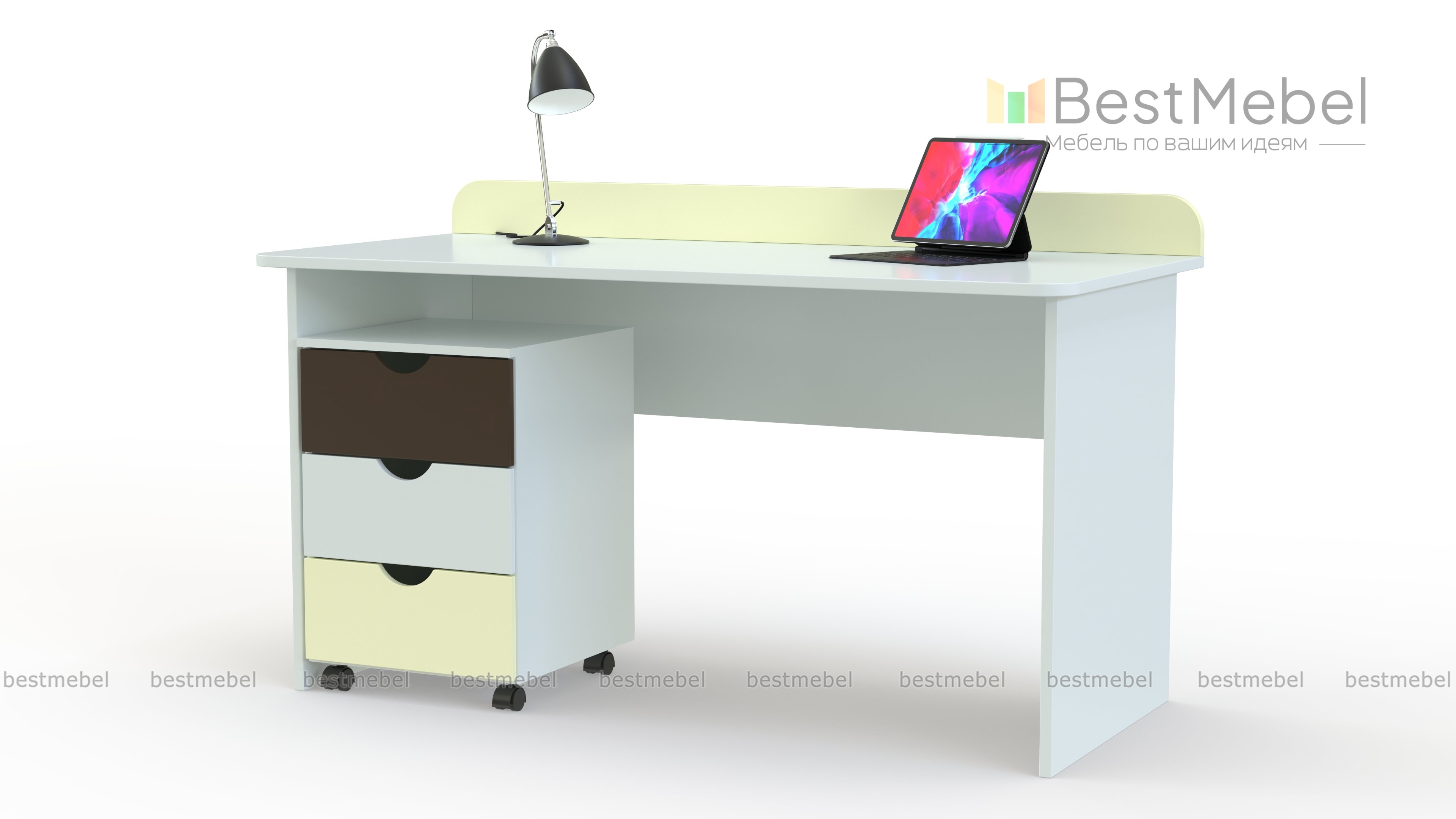 Стол с тумбой Школа-4 BMS