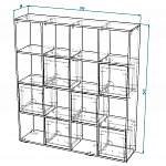 Схема сборки Стеллаж Савото BMS