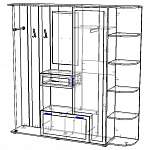 Схема сборки Прихожая Млайн-7 BMS