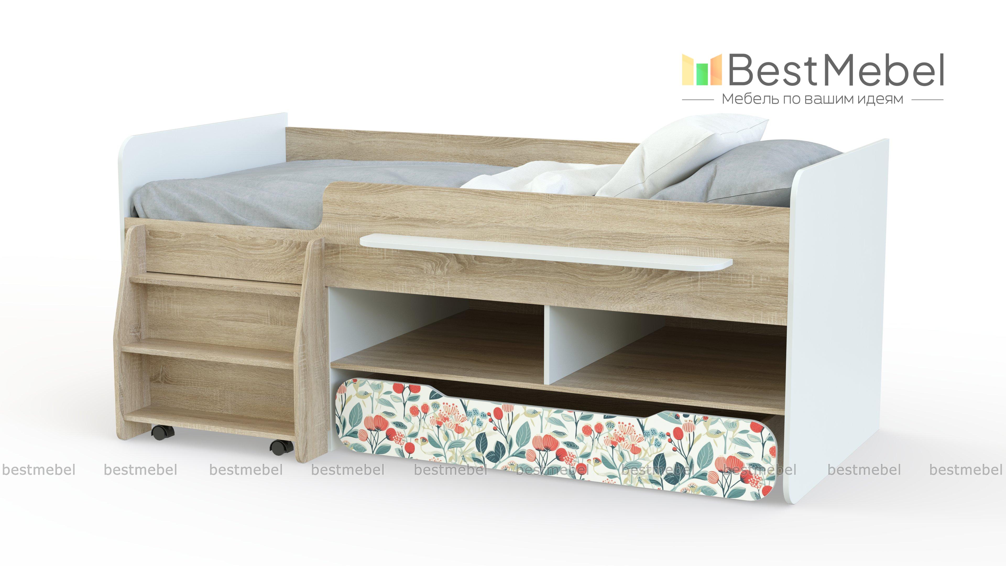 Детская кровать с лесенкой Тимон BMS - Фото