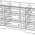 Схема сборки Комод Стенворд № 15 BMS