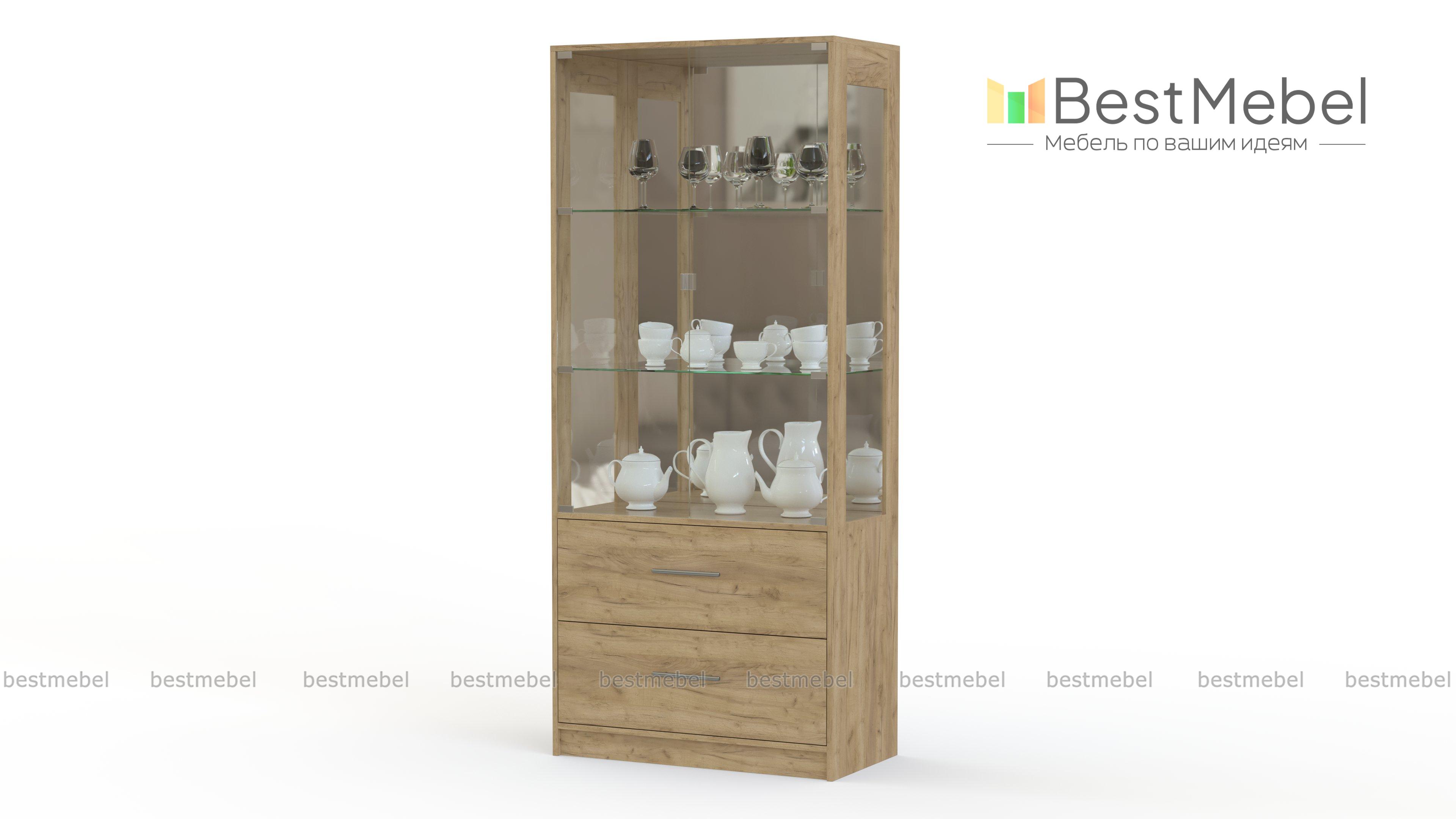 Шкаф-витрина Брима 3 BMS - Фото