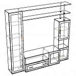 Схема сборки Мебельная стенка Аврелия BMS