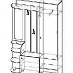 Схема сборки Прихожая Александрия 4 BMS