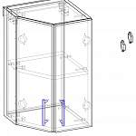 Схема сборки Шкаф верхний Лондон торцевой BMS