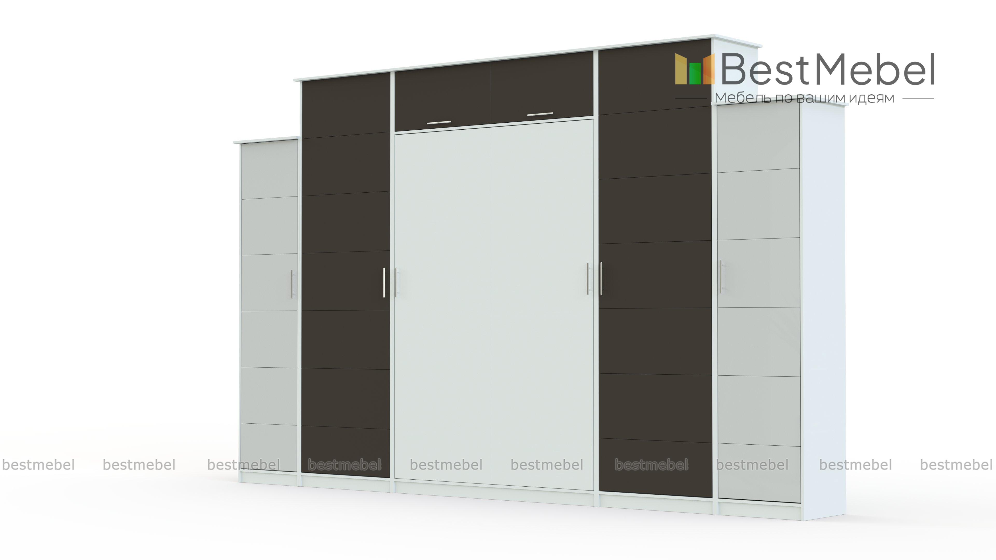 Шкаф-кровать трансформер Марио 42 BMS - Фото