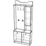 Схема сборки Прихожая Рива НМ 013.34 BMS