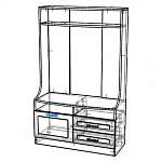 Схема сборки Тумба под ТВ Т-014 BMS