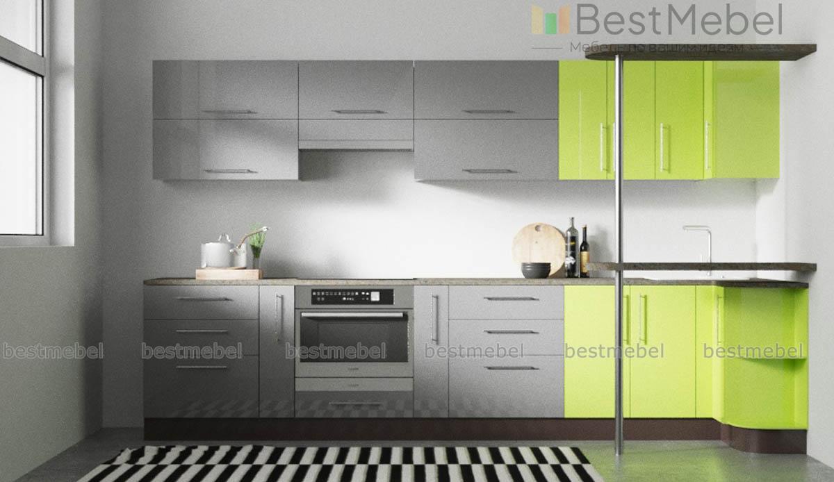 Кухня с барной стойкой Стайл-2 BMS - Фото