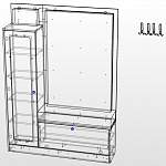Схема сборки Прихожая Анастасия-6 BMS