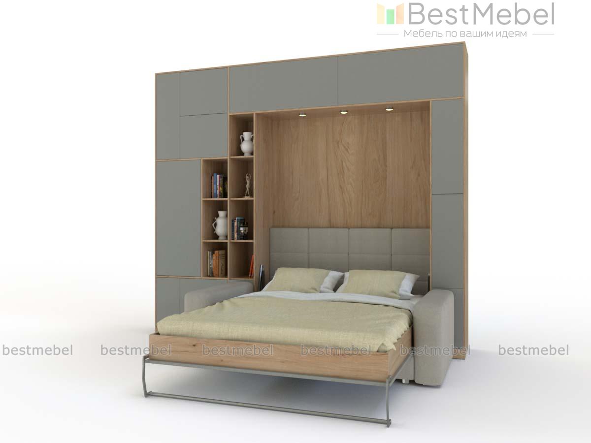 Шкаф-кровать с диваном Жером BMS - Фото