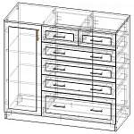 Схема сборки Комод Браво-9 BMS