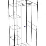 Схема сборки Шкаф угловой Комфорт BMS