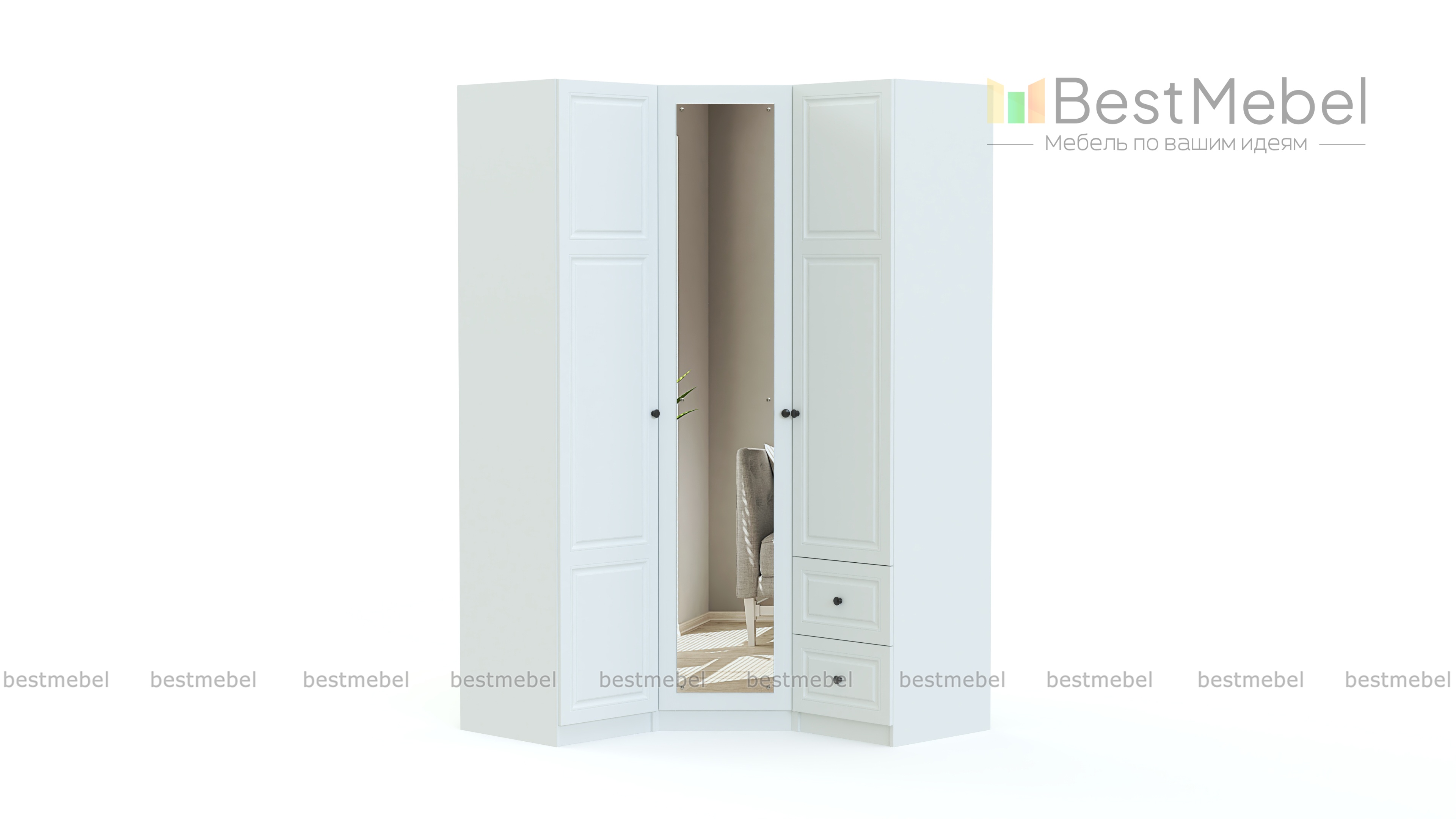 Шкаф угловой Франк 33 BMS