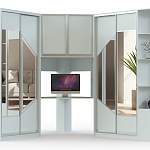 Угловой шкаф-купе с рабочим местом Арфа BMS - Фото 2