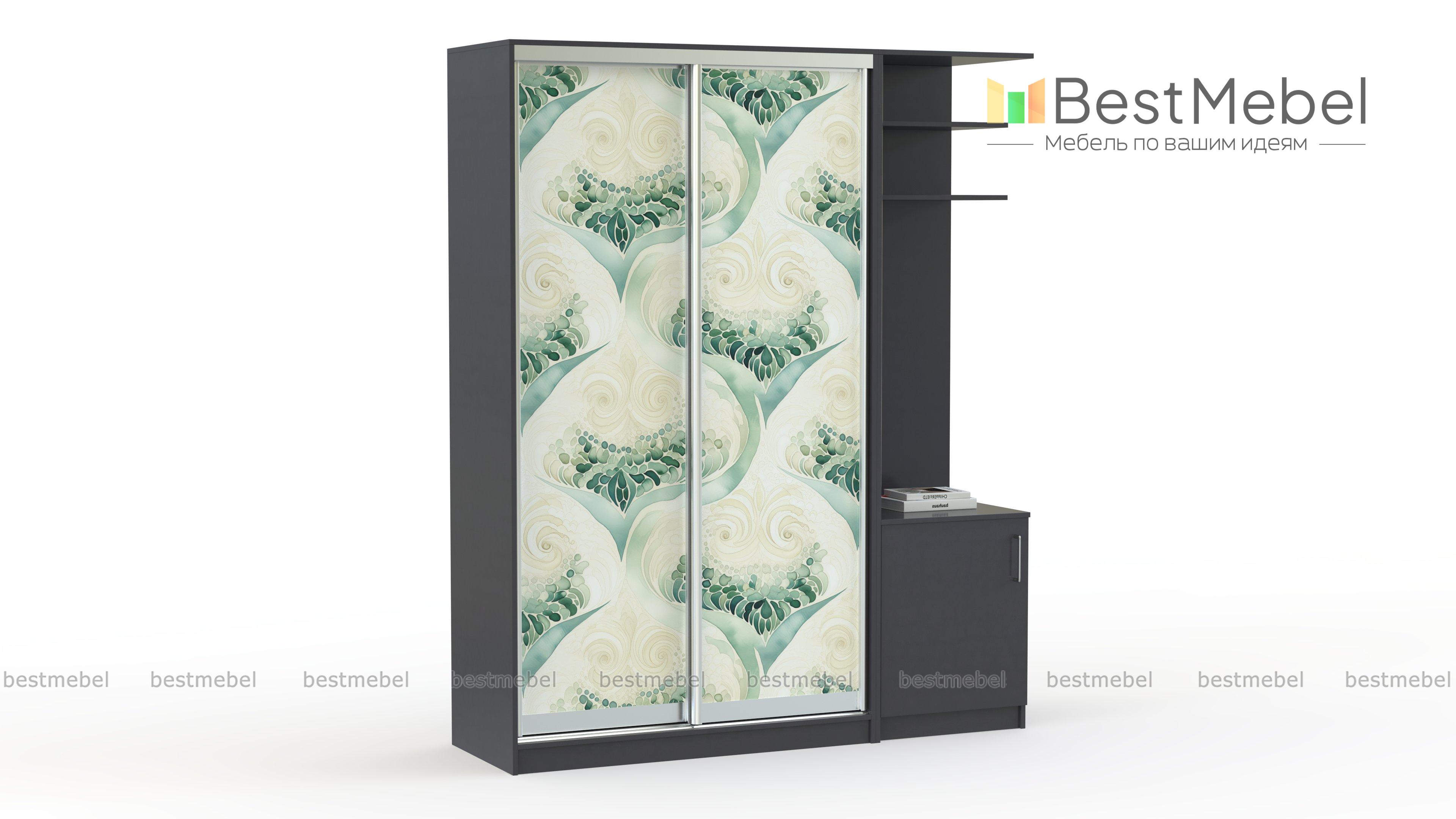 Шкаф-купе Цветы 20 BMS - Фото