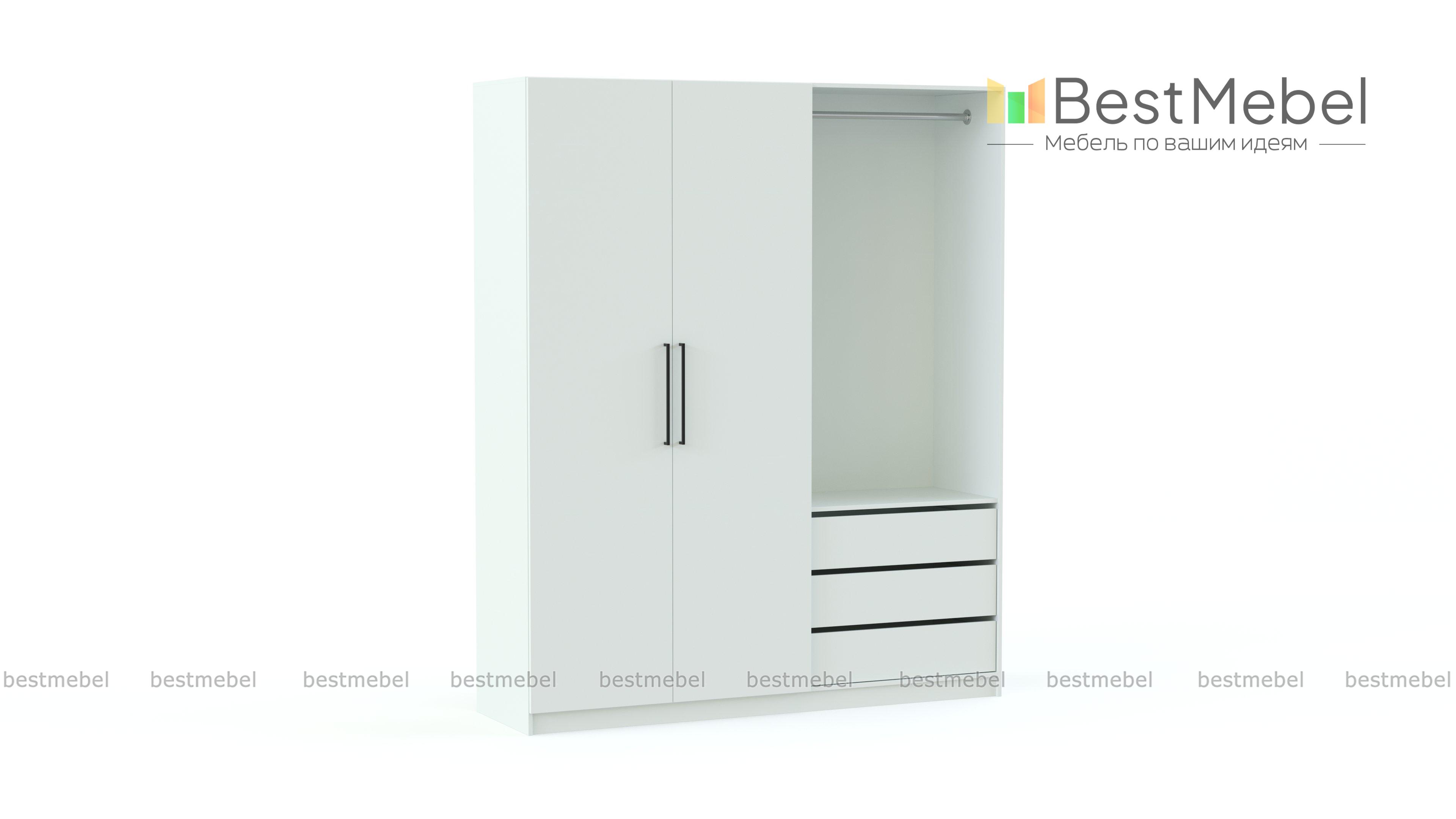 Шкаф распашной Остин Лайт 36 BMS - Фото