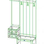 Схема сборки Вешалка с тумбой Брайтон 22 BMS