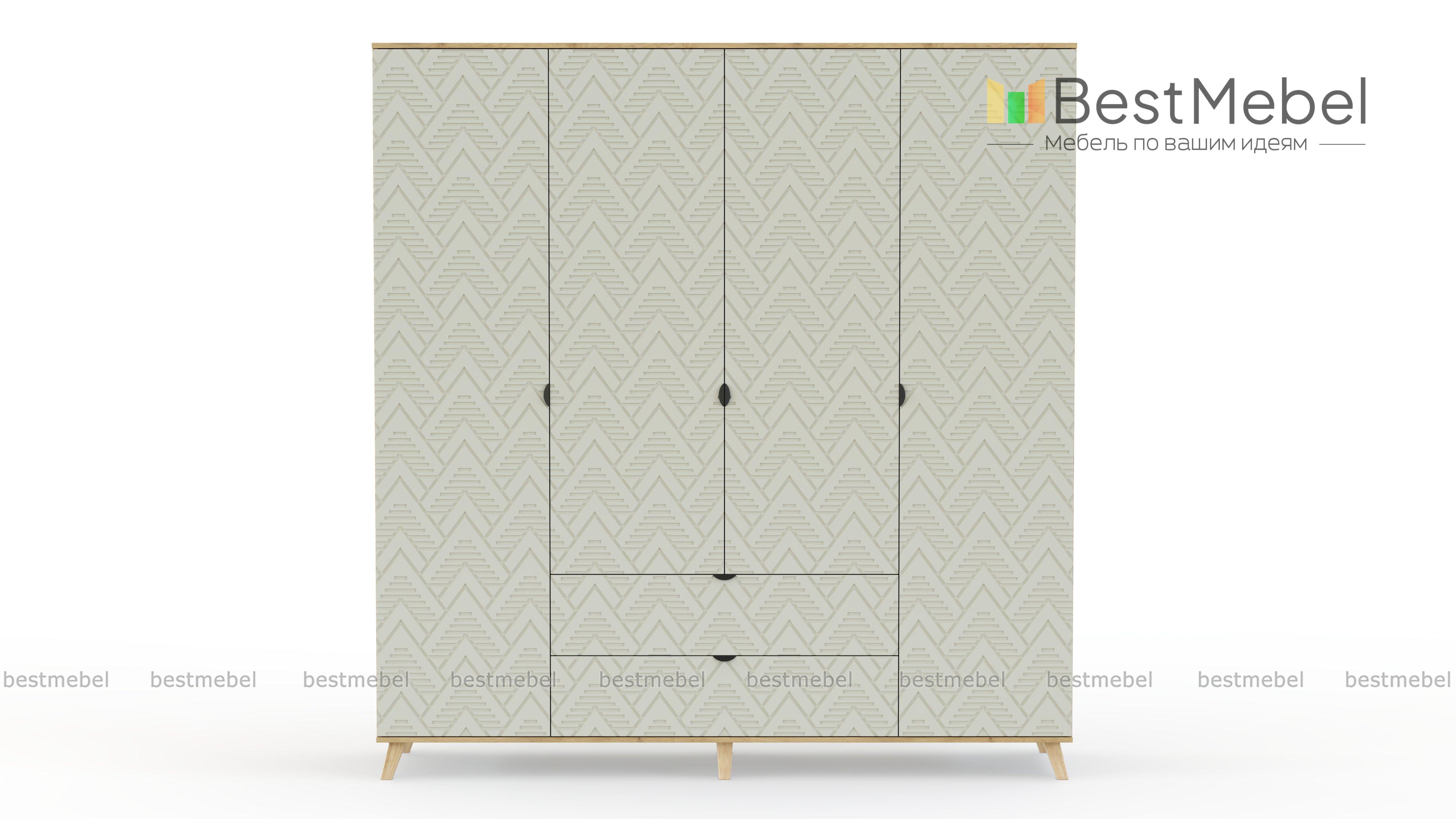 Шкаф распашной Голд Сайд 2 BMS - Фото