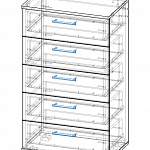 Схема сборки Комод 5 ящиков Мишель BMS