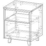 Схема сборки Тумба прикроватная Пенелопа 4 BMS