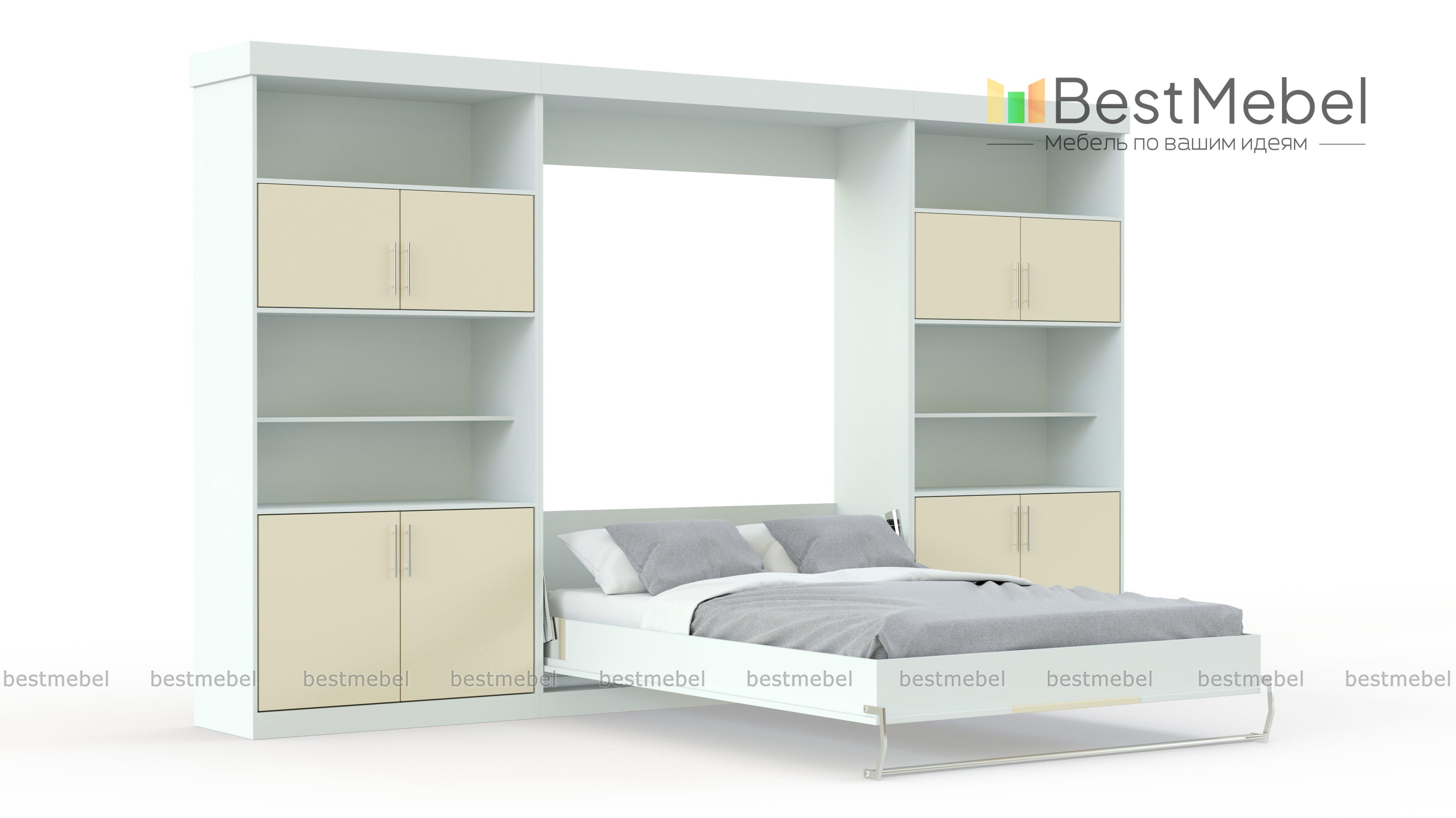 Шкаф-кровать трансформер Марта 2 BMS - Фото