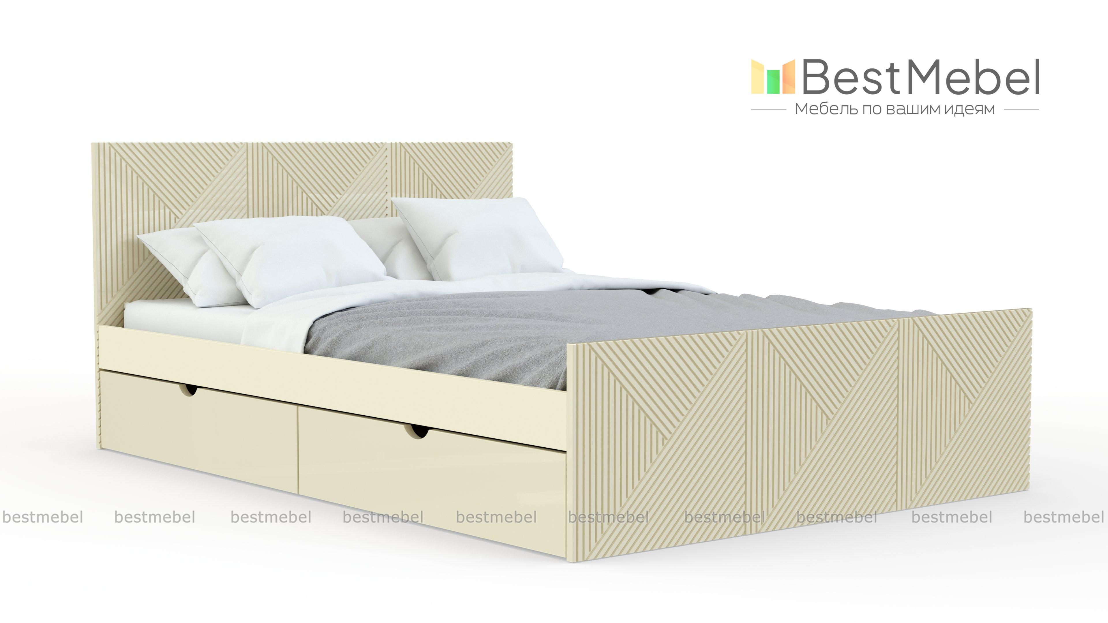 Кровать Мари Блеск 40 BMS - Фото