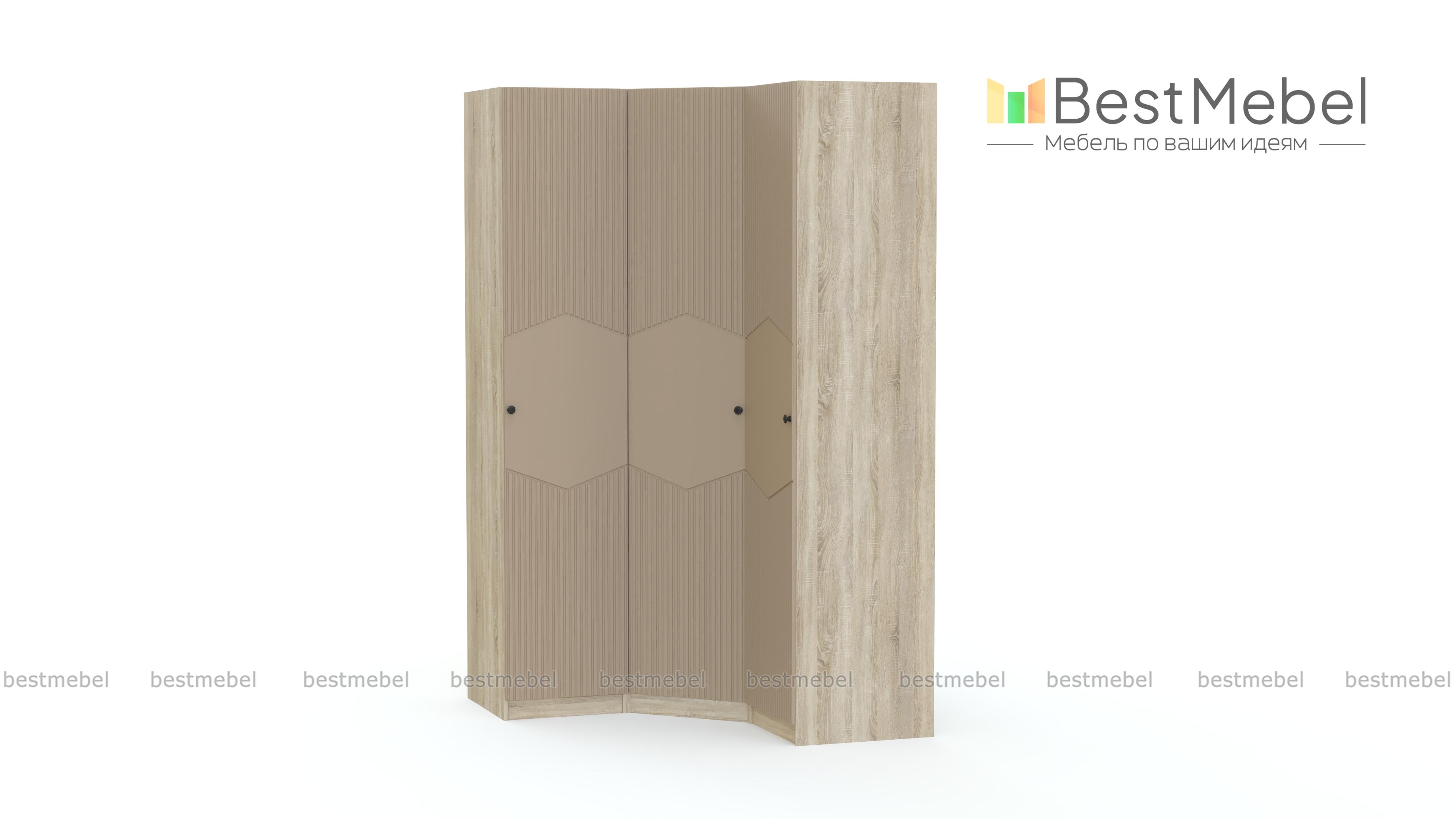 Шкаф угловой Клэр 3 BMS - Фото