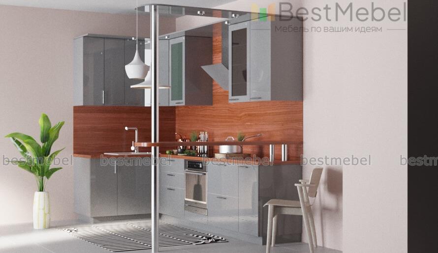 Кухня с барной стойкой Хлоя-3 BMS - Фото