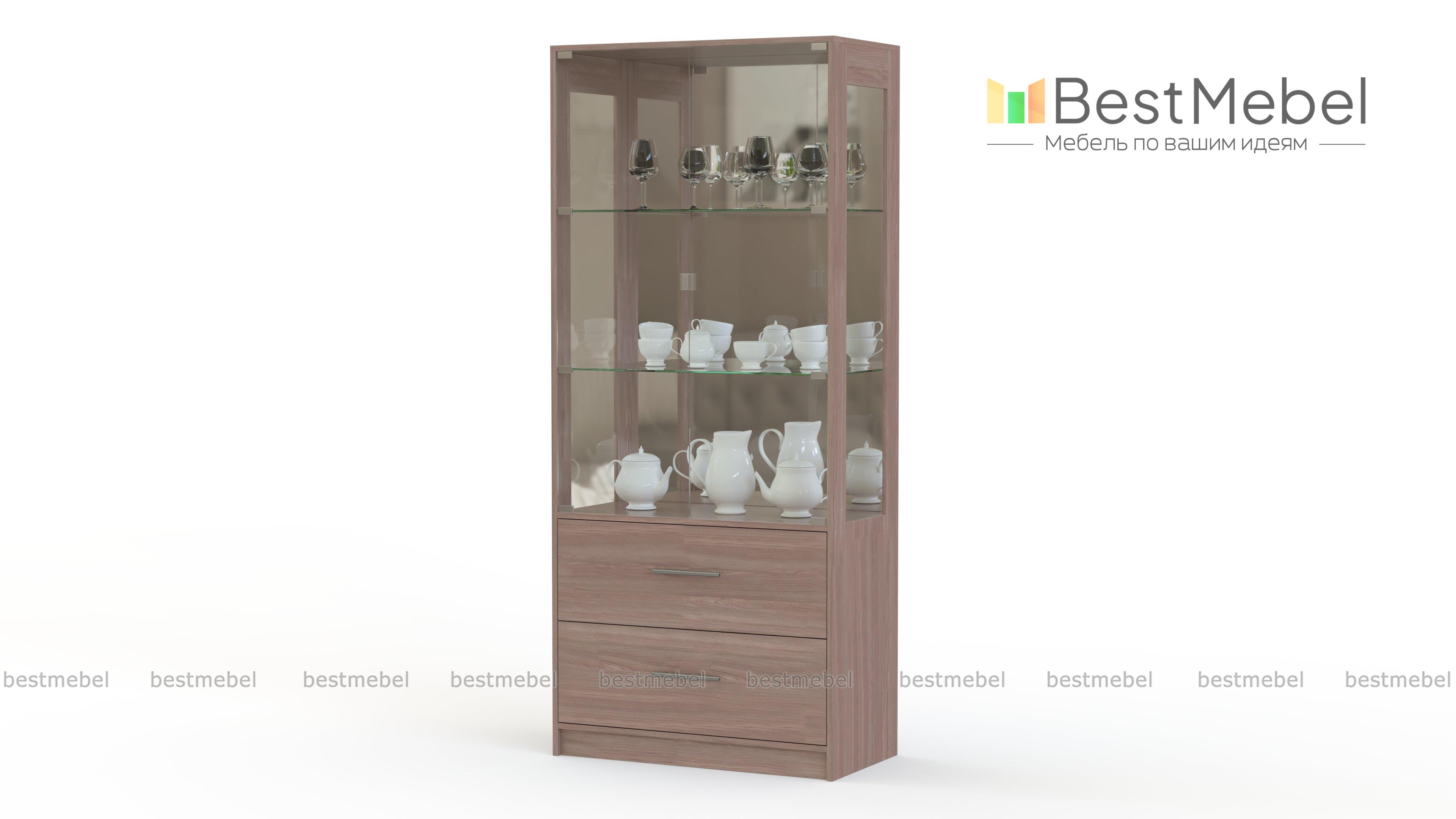 Шкаф-витрина Брима 3 BMS - Фото