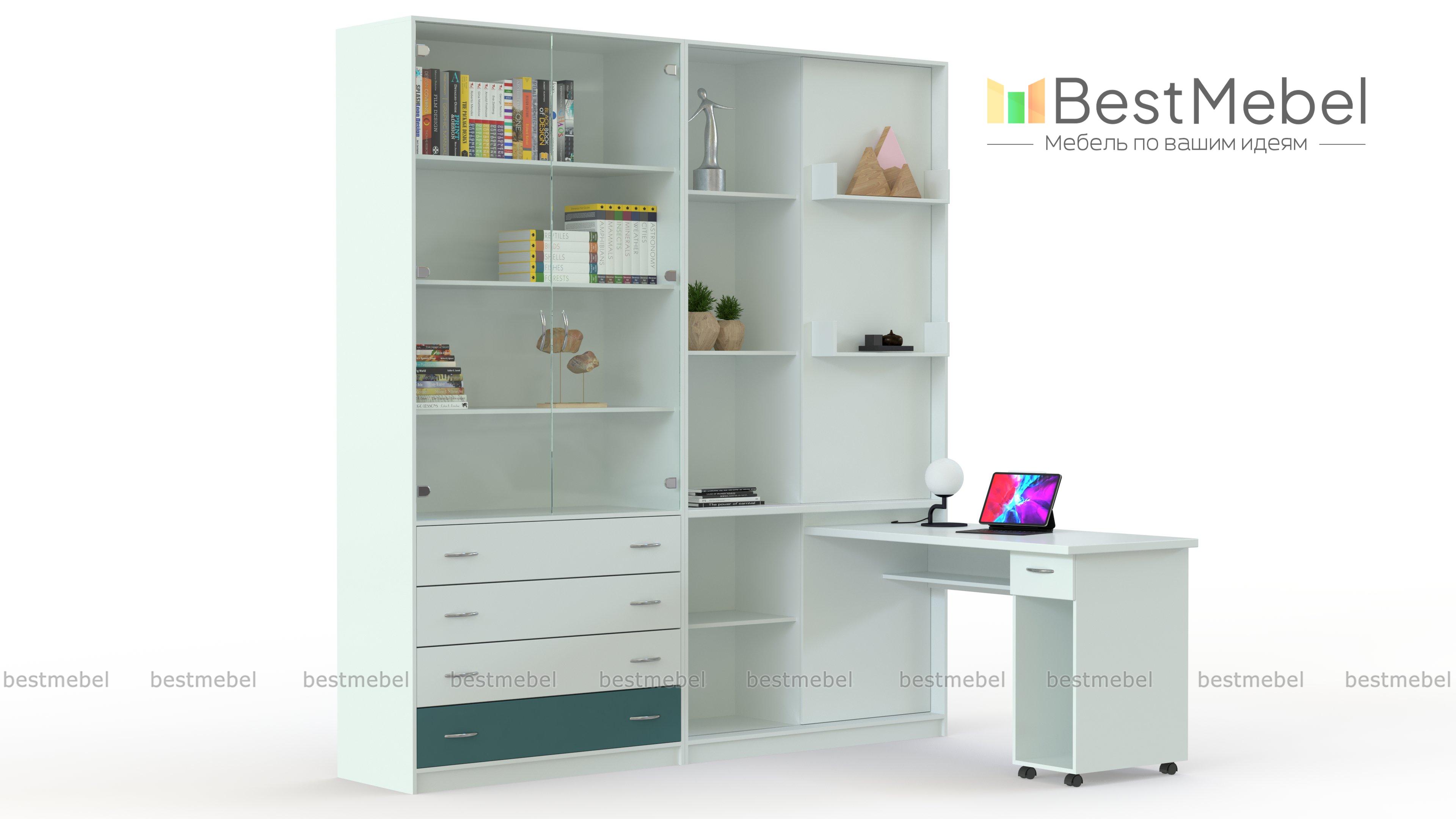 Компьютерный стол со шкафом Браво 1 BMS - Фото