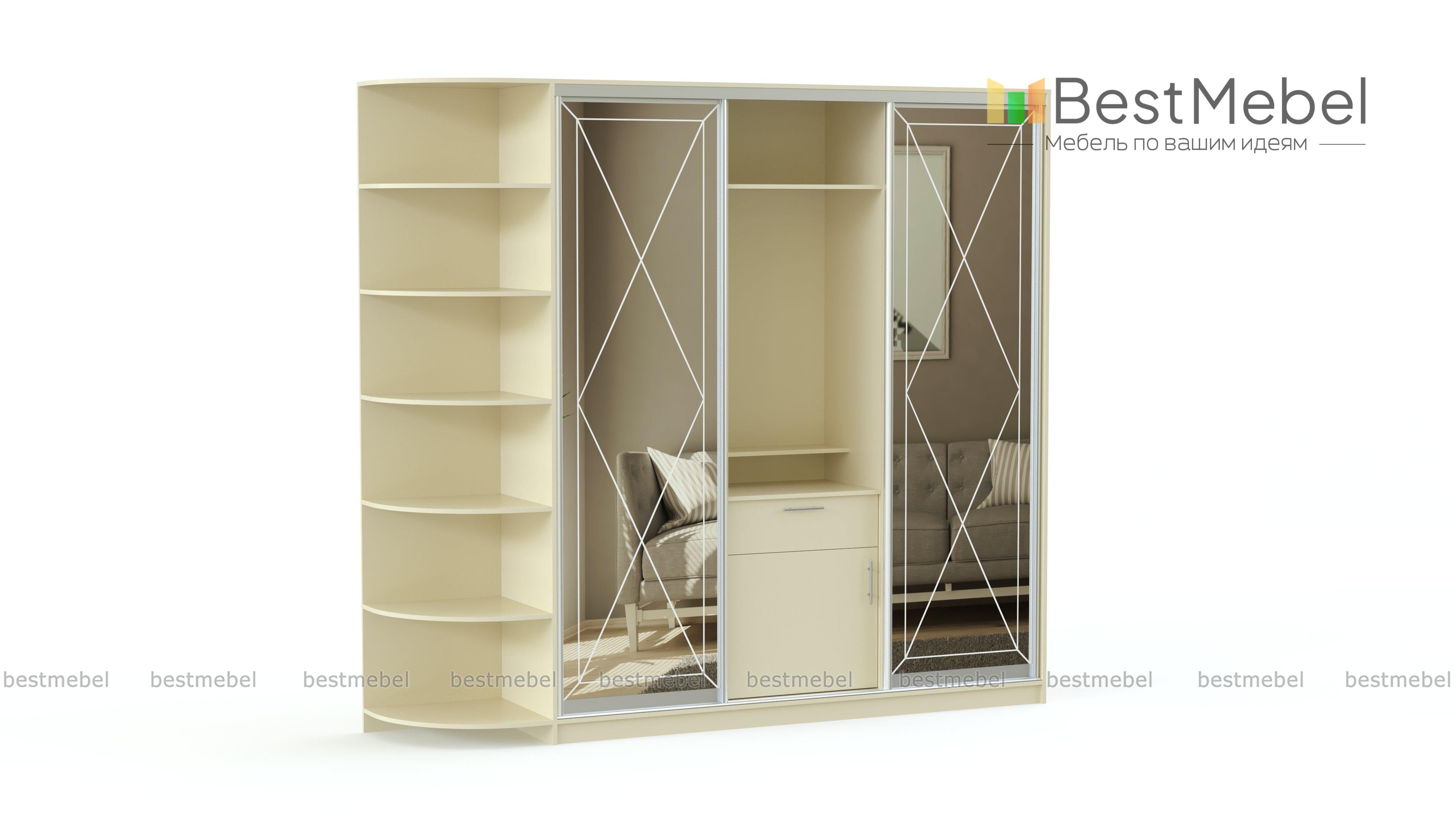 Шкаф-купе Аристократ-14 BMS - Фото