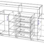 Схема сборки Комод Астера 13 МДФ BMS