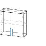 Шкаф верхний 2 двери Лайт BMS