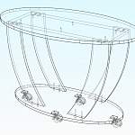 Схема сборки Журнальный стол Фальконе BMS