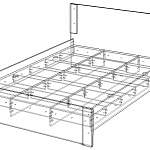 Схема сборки Кровать Венеция ЛДСП BMS