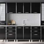 Кухня Черный глянец BMS - Фото 2