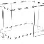 Схема сборки Стол журнальный Милана BMS