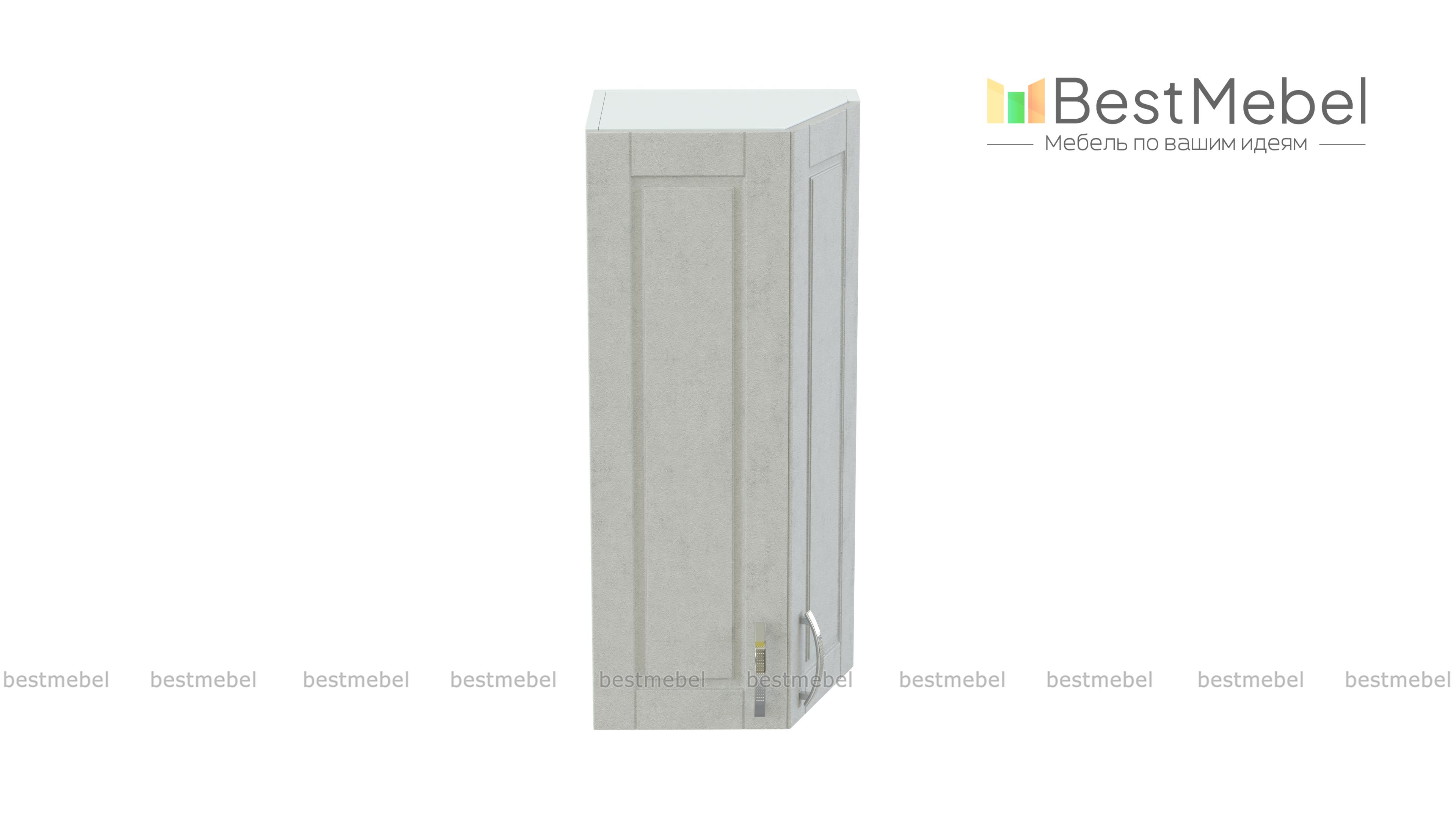 Шкаф верхний Лондон торцевой BMS - Фото