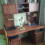 Письменный стол Соло 021 с надстройкой Соло 013 BMS - Фото от клиента