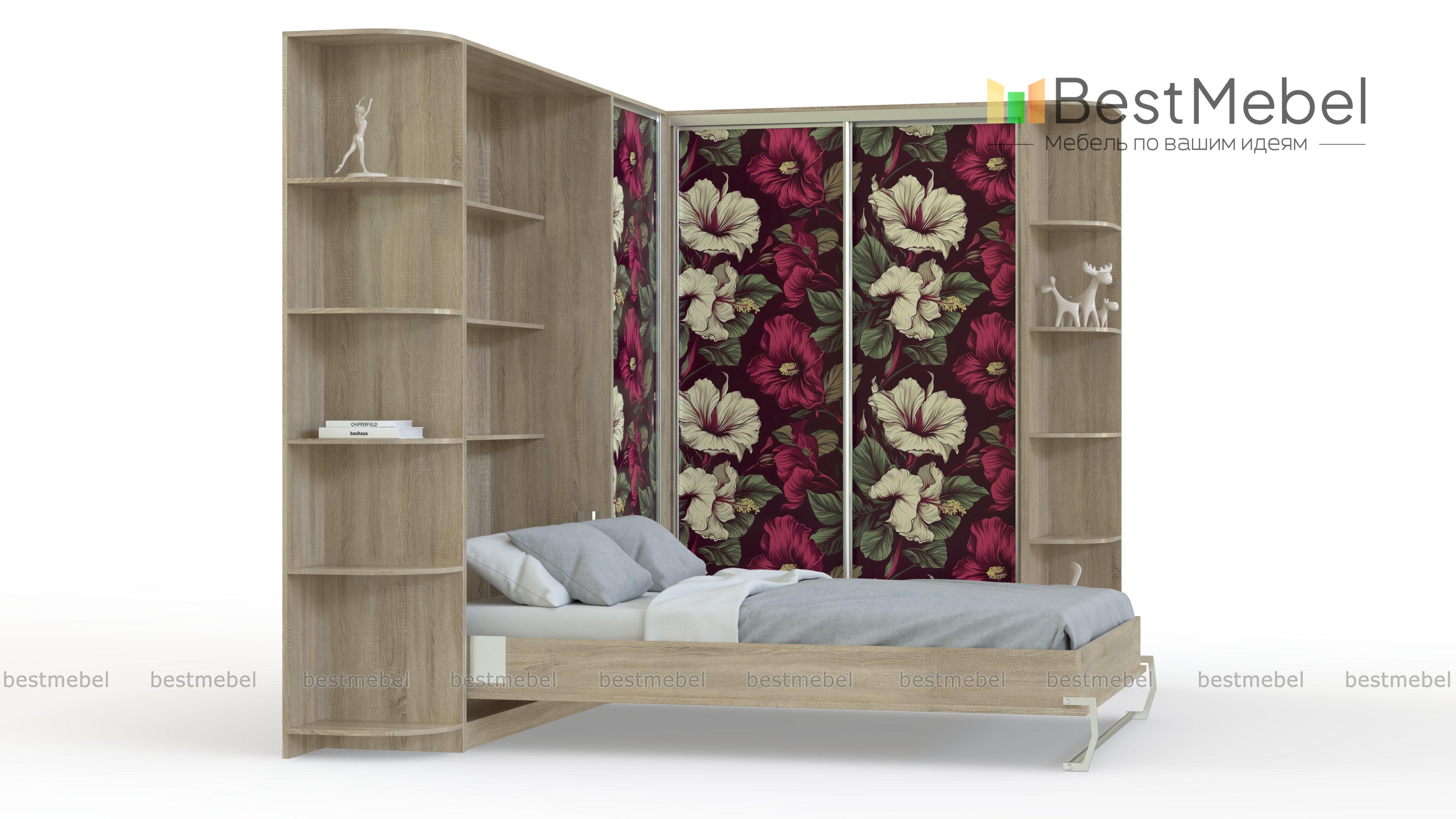 Шкаф-кровать трансформер Долли 49 BMS - Фото