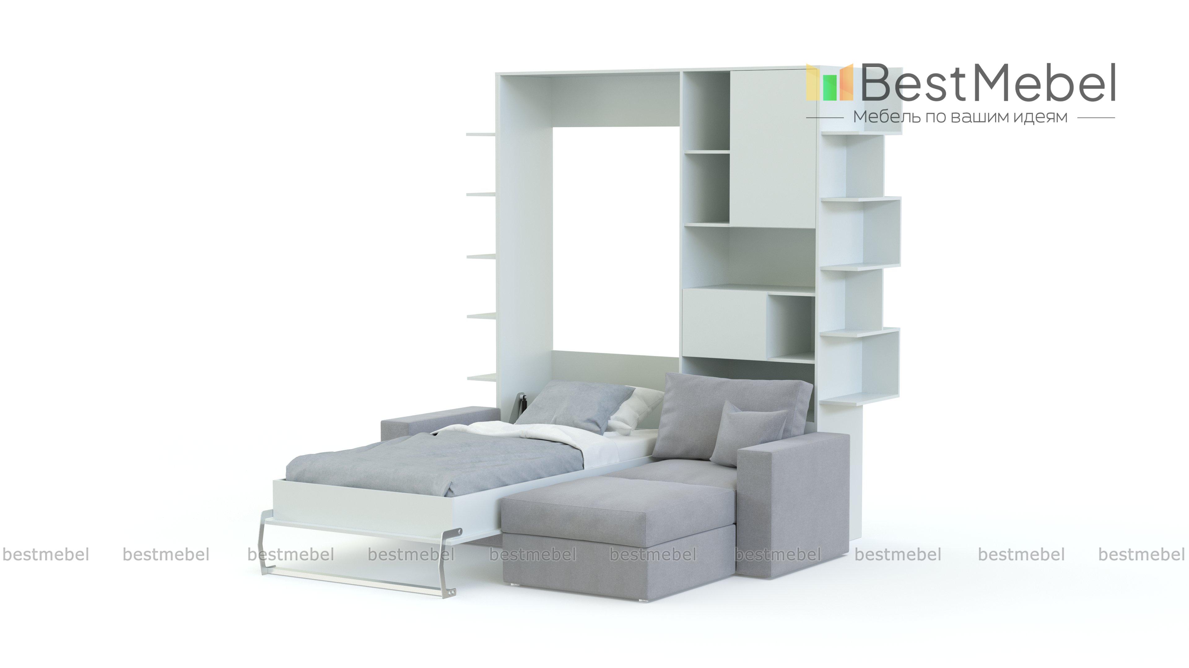 Шкаф-кровать с диваном Диалог BMS - Фото