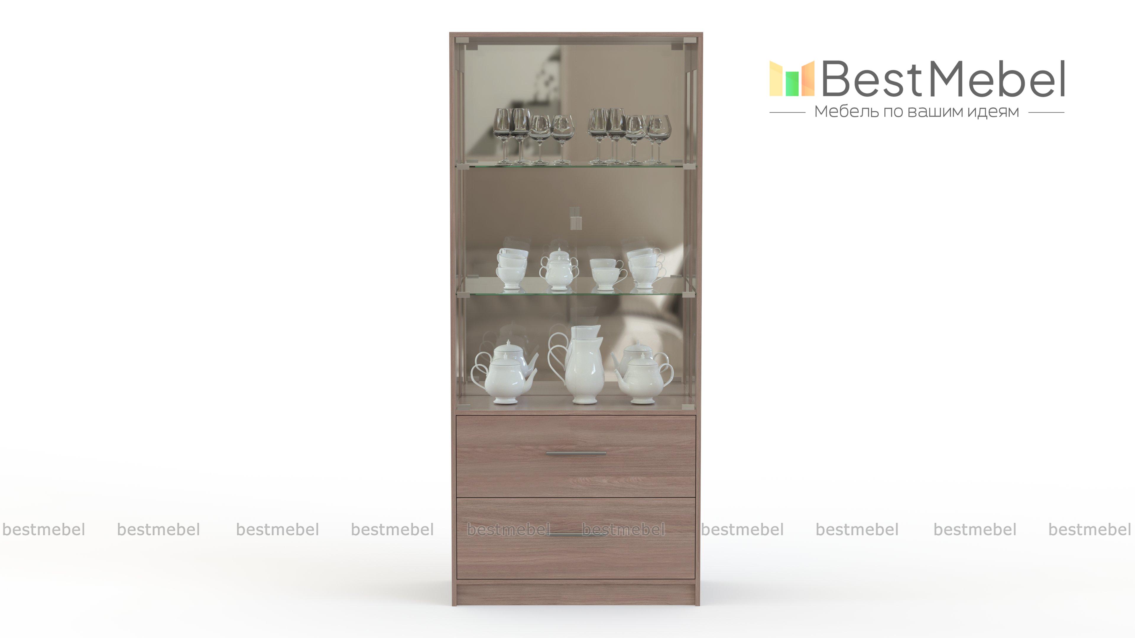 Шкаф-витрина Брима 3 BMS - Фото