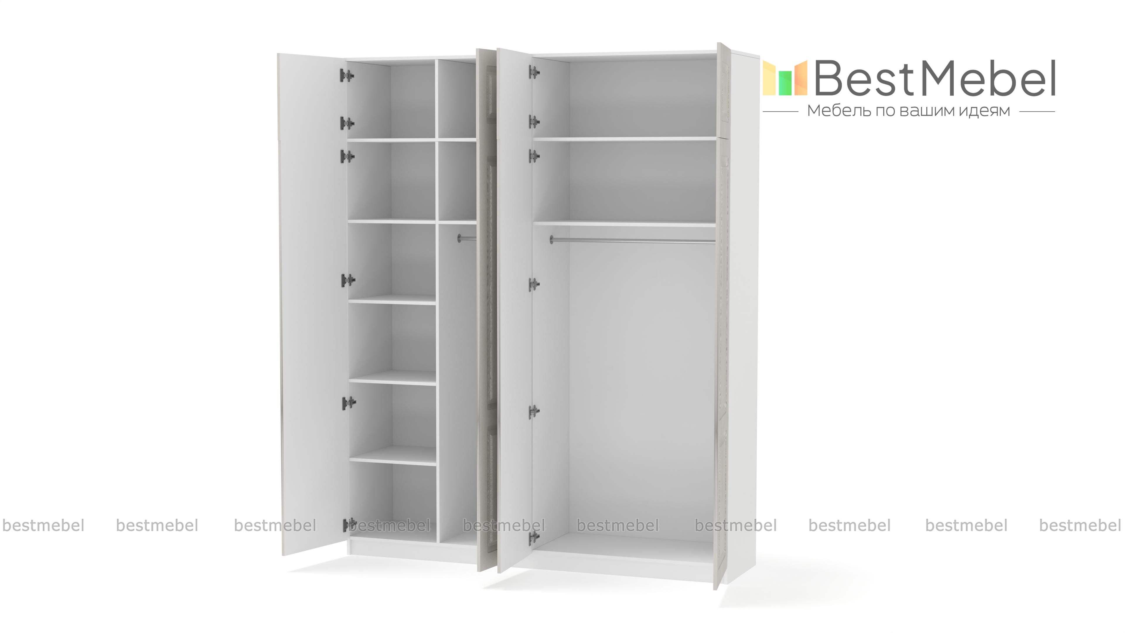 Шкаф распашной Руан 10 BMS - Фото