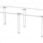 Схема сборки Письменный стол Грей-1 BMS