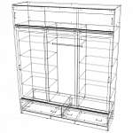 Схема сборки Шкаф-купе Светлана 16 BMS