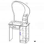 Схема сборки Туалетный столик Светлана 10 BMS