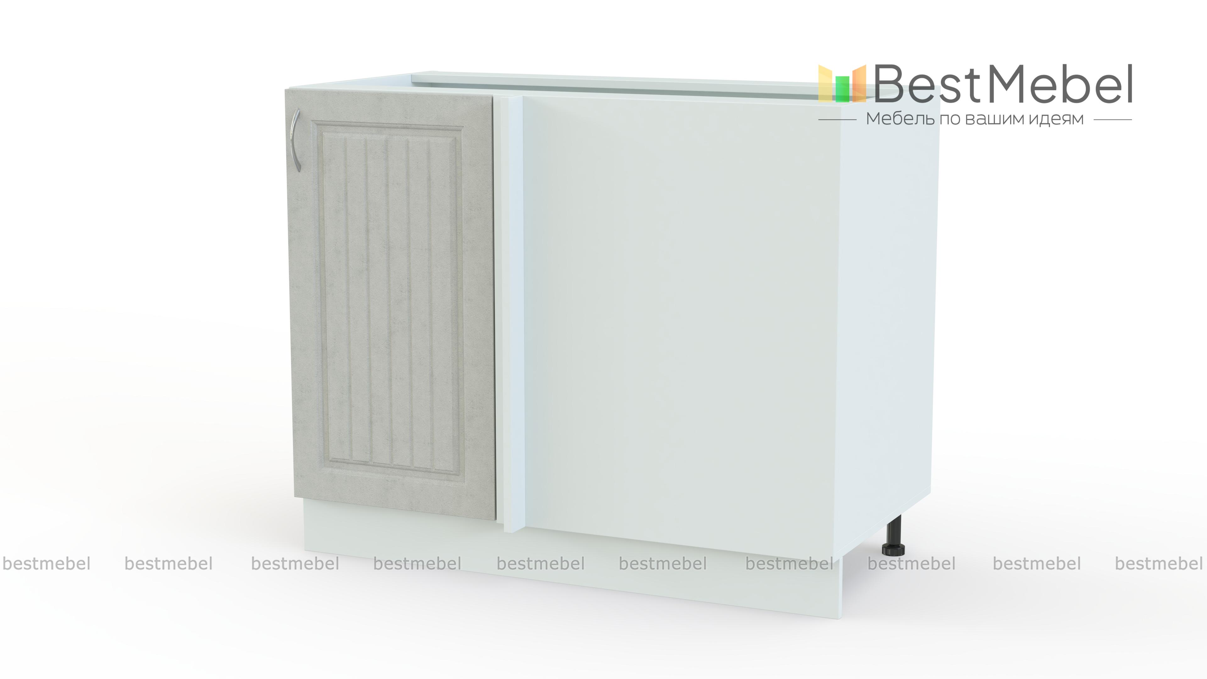 Тумба напольная угловая Николь BMS - Фото